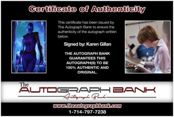 Karen Gillan signing photos