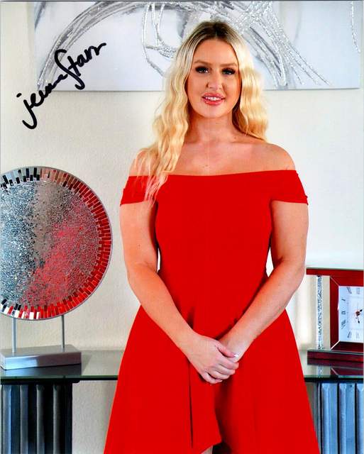 Jenna Starr signed 8x10 poster