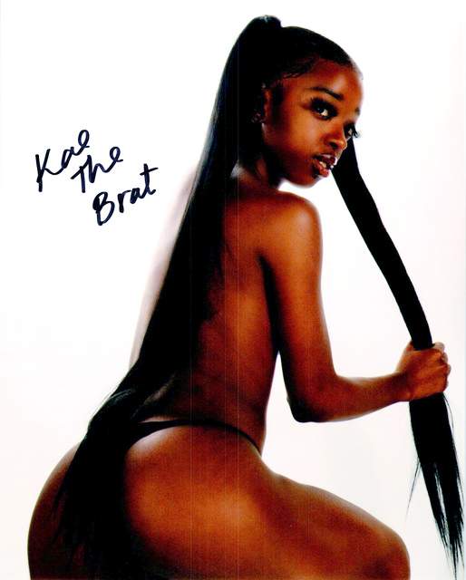 Kae The Brat signed 8x10 poster