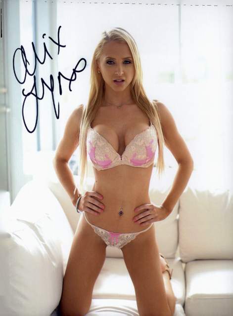 Alix Lynx signed 8x10 poster
