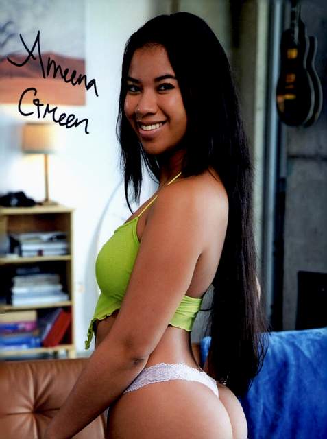 Ameena Green signed 8x10 poster