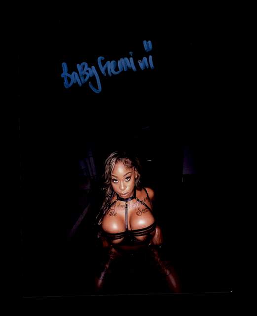 Baby Gemini signed 8x10 poster