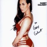 Casey Calvert signed 8x10 poster