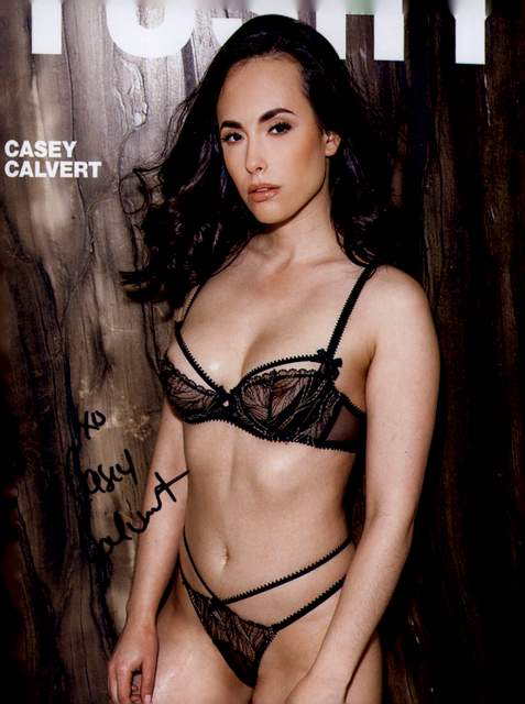 Casey Calvert signed 8x10 poster