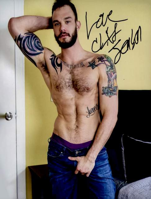 Gay entertainment Cliff Jensen signed 8x10 poster