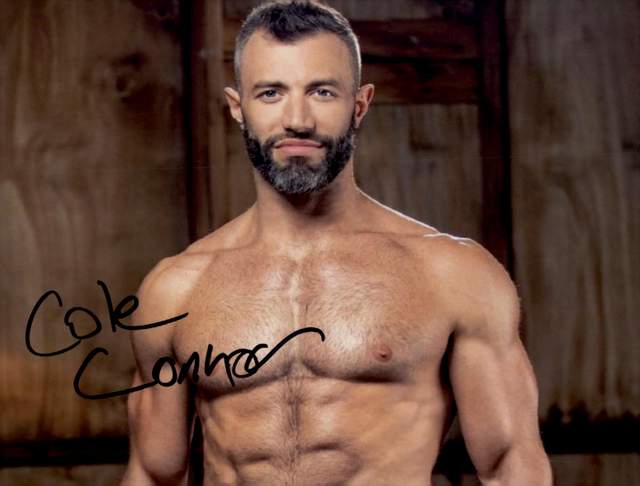 Gay entertainment Cole Connor signed 8x10 poster
