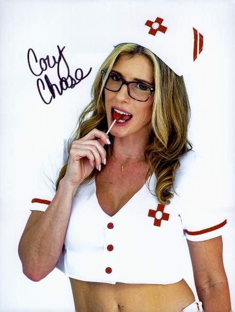 Cory Chase signed 8x10 poster
