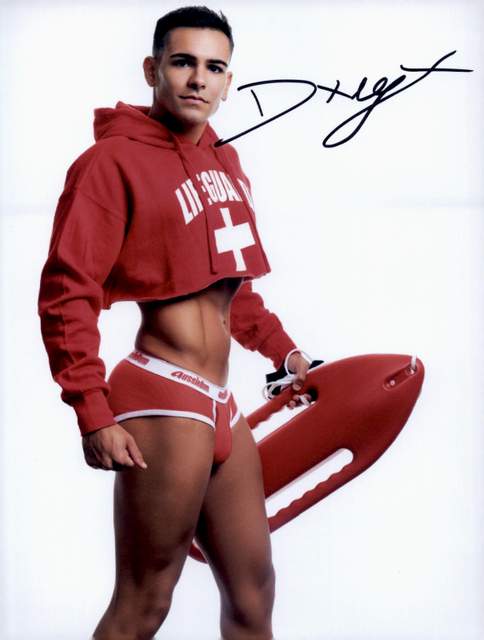 Gay entertainment Damian Night signed 8x10 poster