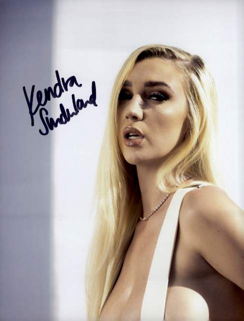 Kendra Sunderland signed 8x10 poster