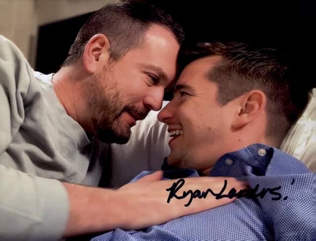 Gay entertainment Ryan Landers signed 8x10 poster