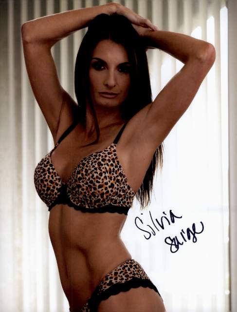 Silvia Sage signed 8x10 poster