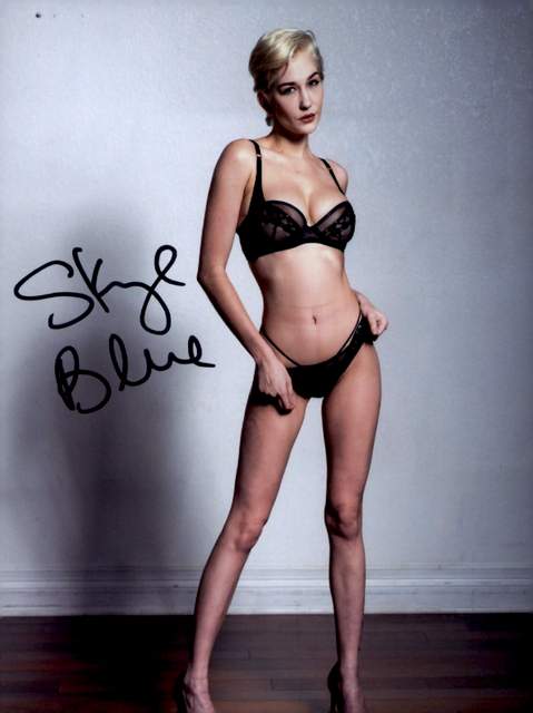 Skye Blue signed 8x10 poster