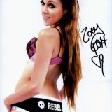 Zoey Foxx signed 8x10 poster