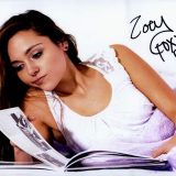 Zoey Foxx signed 8x10 poster